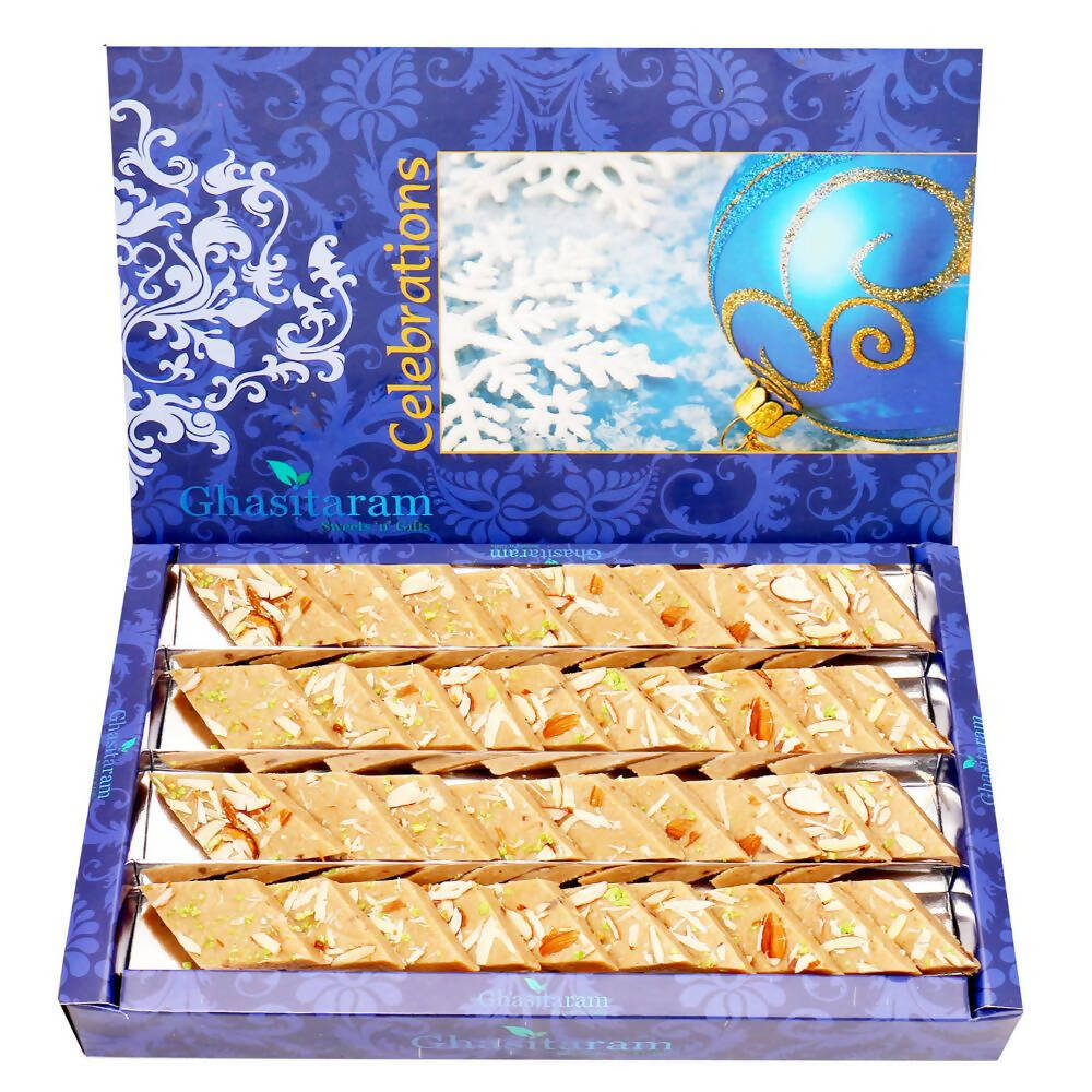 Ghasitaram Jaggery (Gud) Kaju Katli Sweets | Swadesiicart