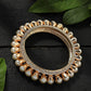 Mominos Fashion Kamal Johar AD Golden Off White Bangles Set