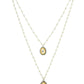 Beaded Chain with Kundan Drop necklace ru raang - Ruby Raang | Swadesiicart