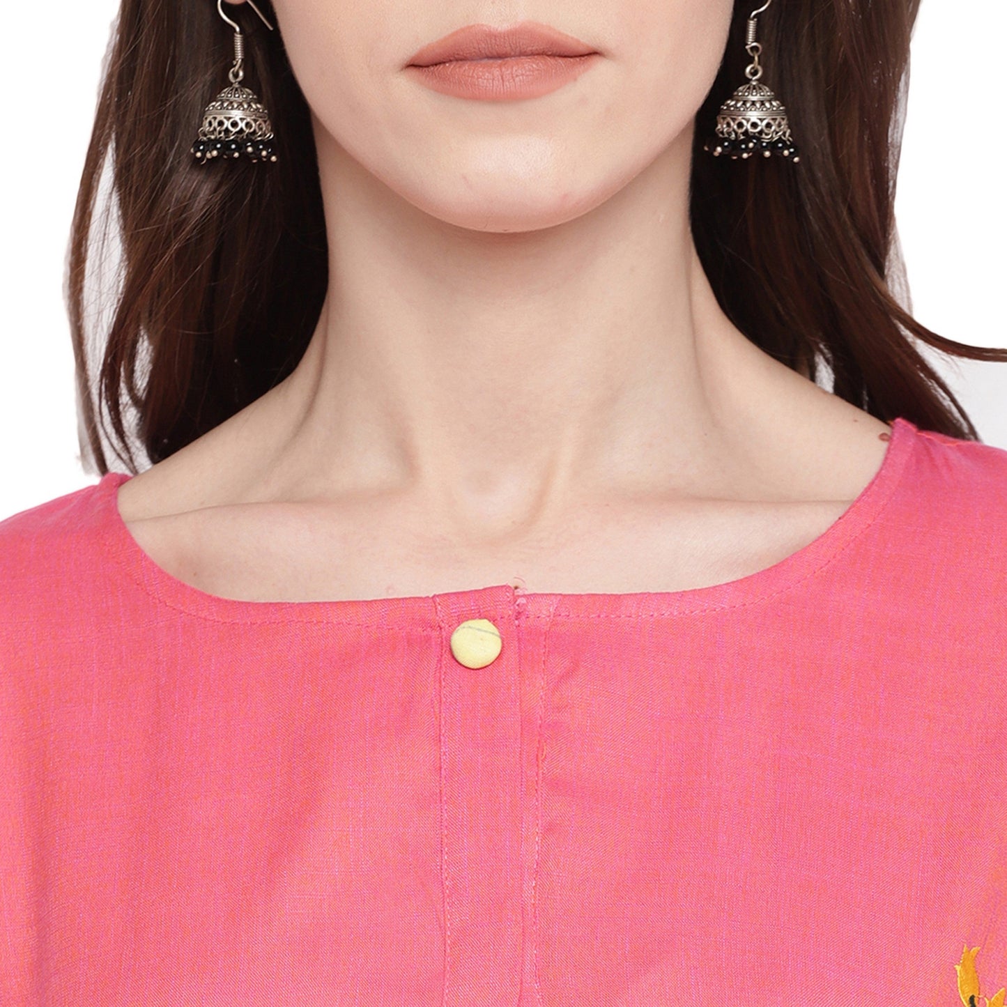 NOZ2TOZ Women's Light Pink A-Line Kurta- (1pc set) - Swadesiicart