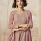 Anaita Peach Heavy Fox Georgette Stitched Suit with Sequence Work
