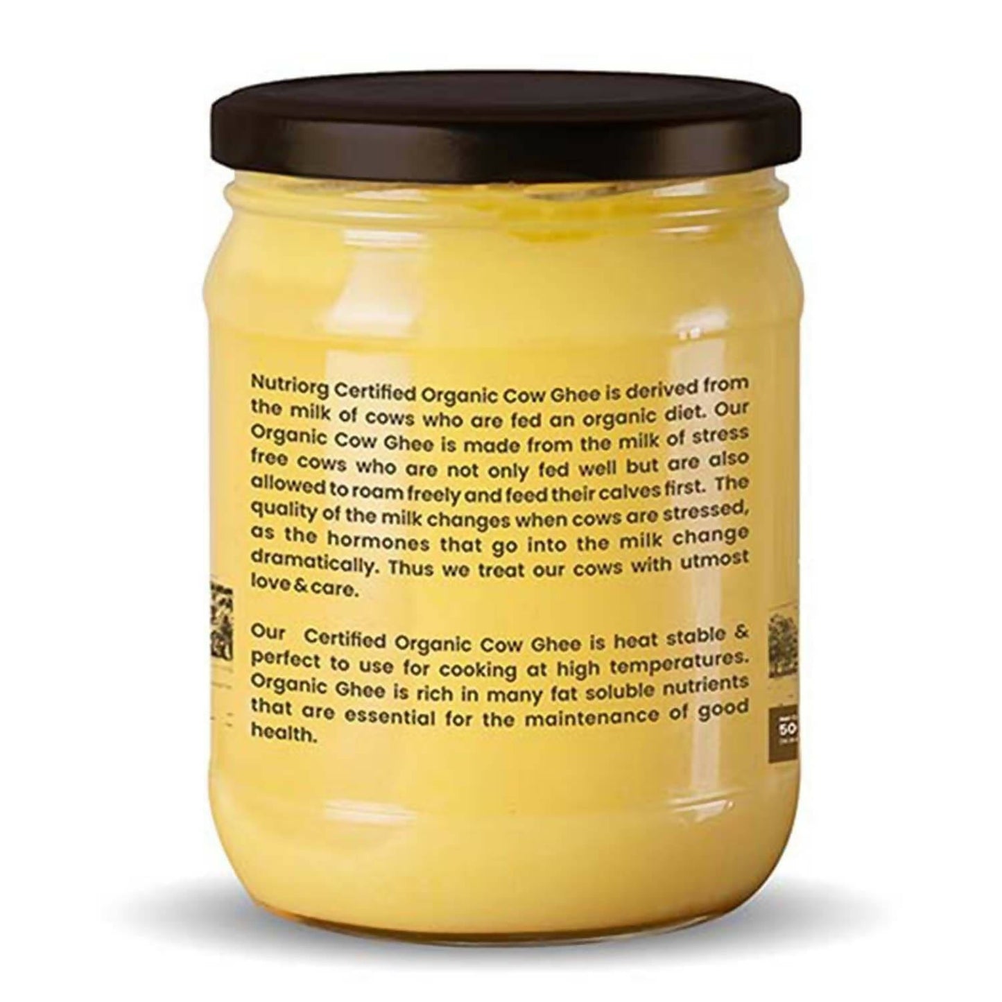 Nutriorg Certified Organic Cow Ghee | 100% Pure Cow Ghee | Premium & Authentic Ghee - Swadesiicart