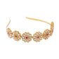 NVR Women's Rajputi Gold-Polished Kundan Matha Patti Hairband | Swadesiicart