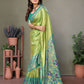 Aastha Fashion Pista Tissue Silk Paithani Woven Saree