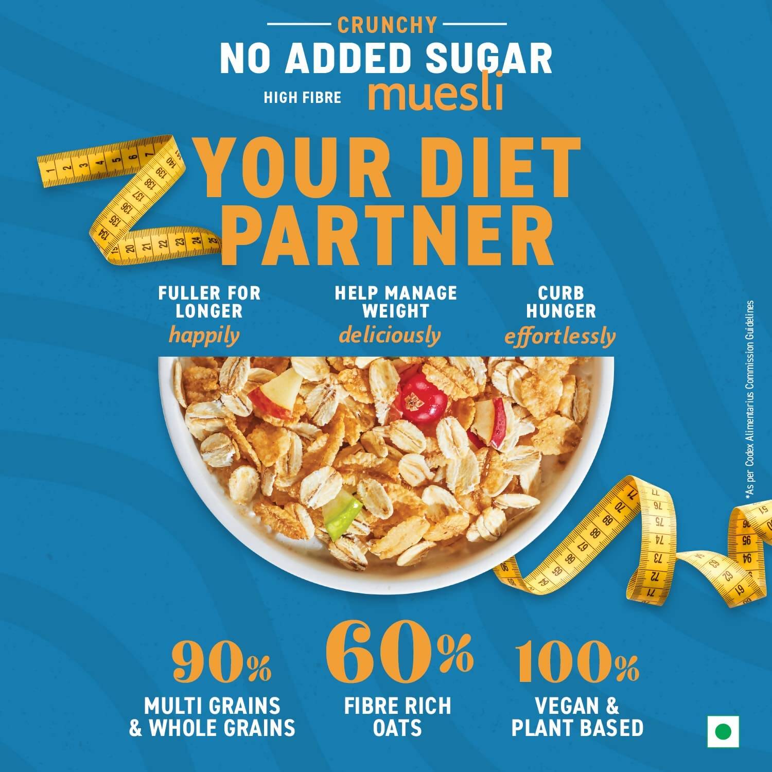 Bagrry's Crunchy No Added Sugar Muesli - Swadesiicart