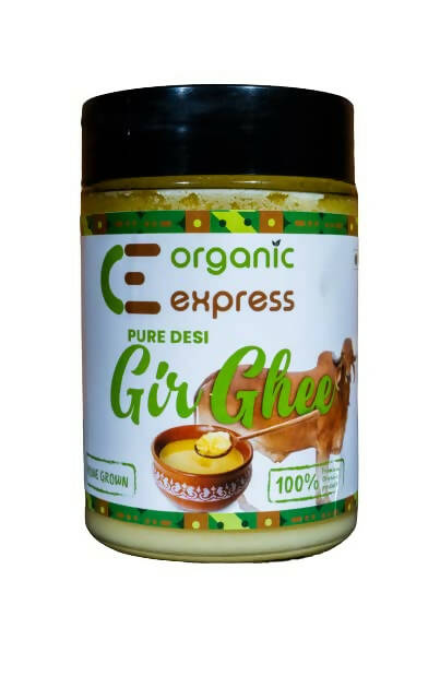 Organic Express A2 Gir Ghee | 100% Gir Cow Ghee | Vedic Bilona Method | Grassfed, Cultured, Premium & Traditional Ghee | Immunity Booster - Organic Express