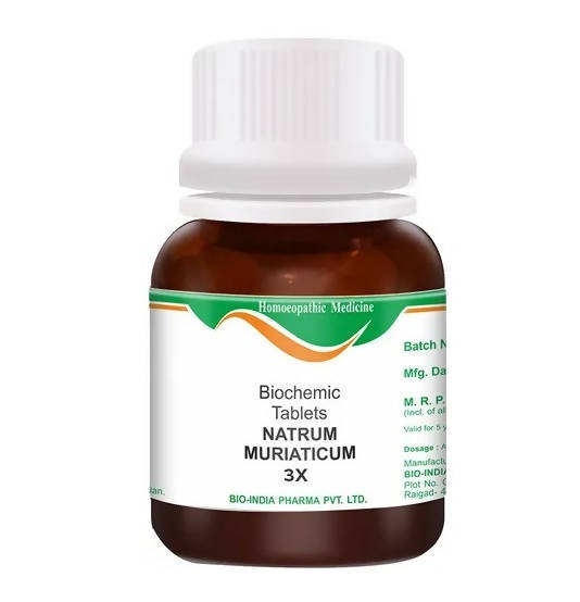 Bio India Homeopathy Natrum Muriaticum Biochemic Tablets | Swadesiicart