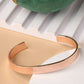 NVR Men Rose Gold Stainless Steel Cuff Bracelet - Swadesiicart