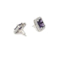 stone stud (purple) - Ruby Raang - Ruby Raang Studio