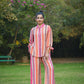 Women's Casual Fashionable Multi Mull Cotton co-ord set - Anya - Swadesiicart