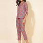 Janasya Women's Pink Cotton Floral Printed Casual Regular Co-ords - Swadesiicart
