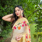 Vamsee Jimmy Yellow Georgette Saree - Swadesiicart