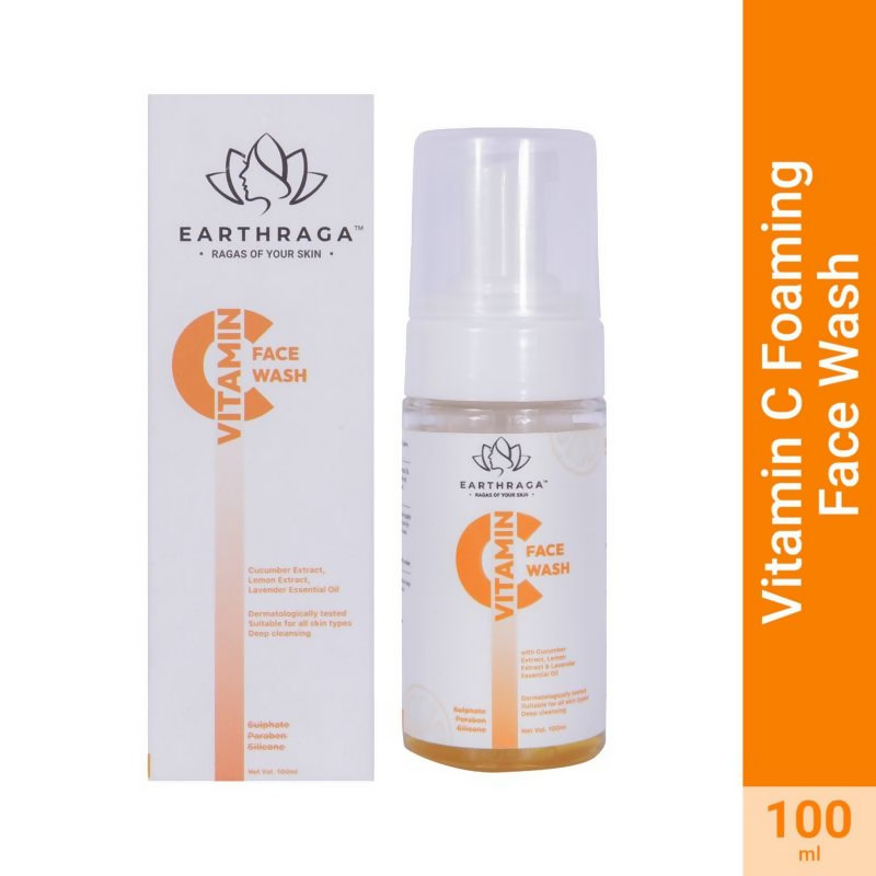 Earthraga Vitamin C Foaming Face Wash - Swadesiicart