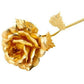 Tied Ribbons Gold-Polished Artificial Rose Flower With Box - Valentine's Day Gifts | Swadesiicart