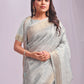 Shree Shyam Fashion Organza Sky Blue Saree