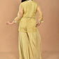 Morchari Women And Hand Embroidery Palazzo Set-Mustard - Swadesiicart