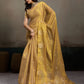 Anaita Gold Tissue Silk Woven Saree With Blouse