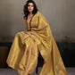 Anaita Gold Tissue Silk Woven Saree With Blouse