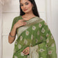 Shree Shyam Fashion Linen Cotton Green Saree