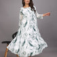 Dishitha Creation Women Floral Printed Designer Gown - Green | Swadesiicart