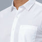 Ramraj Cotton Mens Half Sleeve Formal 100 % Cotton White Shirt | Swadesiicart
