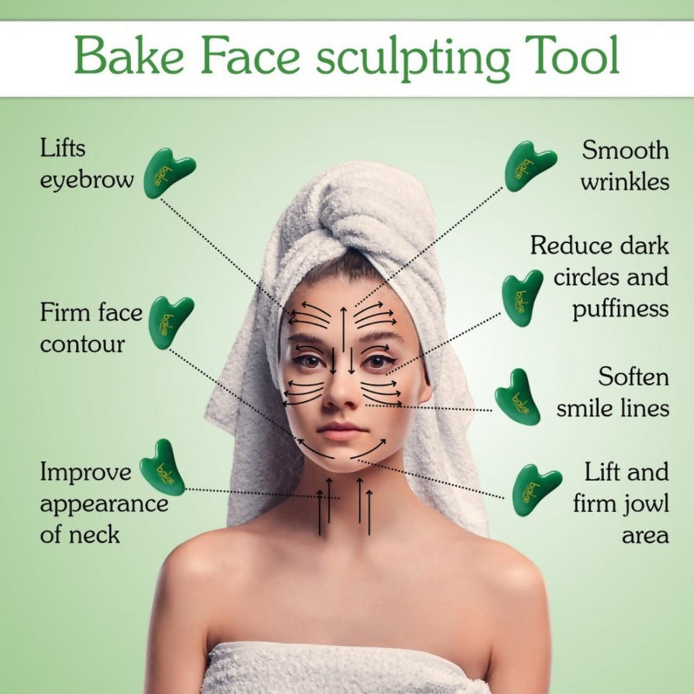 Bake Jade Gua Sha Face Massage Tool | Swadesiicart