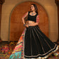 AI Fashion Black Georgette Designer Navratri Wear Lehenga Choli Collection