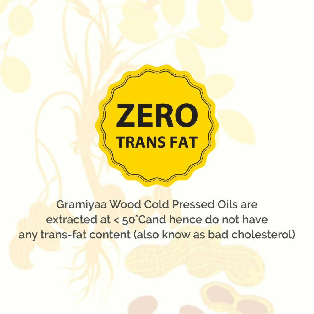 Gramiyaa Wood Cold Pressed Groundnut Oil - Swadesiicart