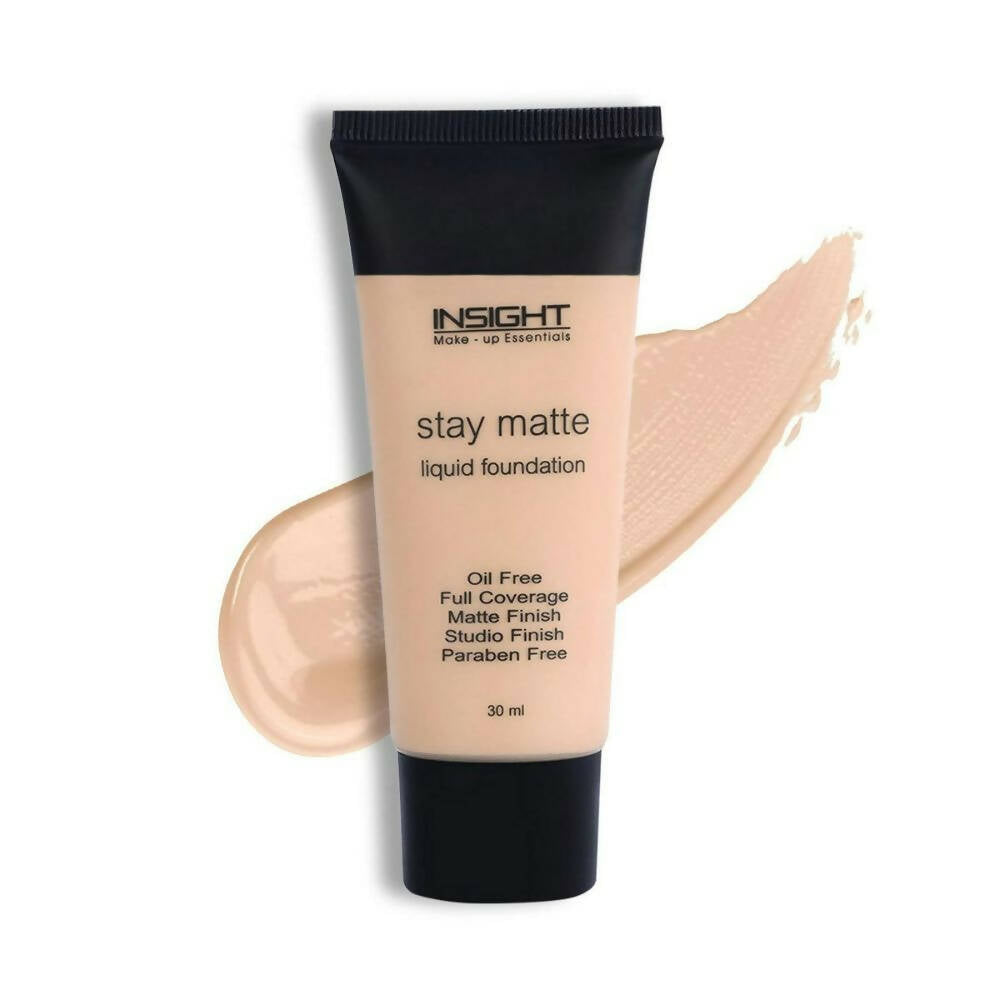 Insight Cosmetics Stay Matte Liquid Foundation - Classic Ivory - Swadesiicart