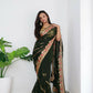 Vamsee Aaradhna Green Georgette Saree - Swadesiicart