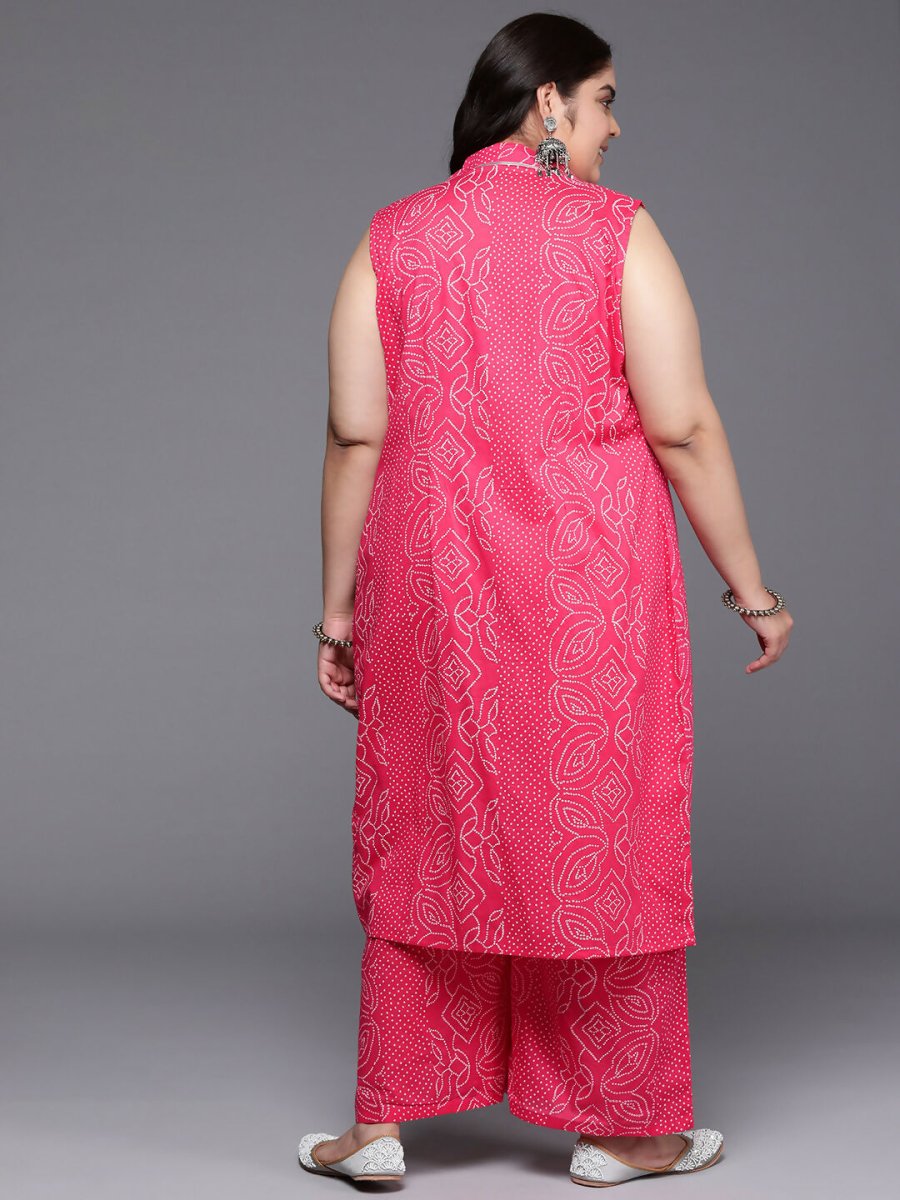 Ahalyaa Women's Traditional wear Co-ords - Pink - Swadesiicart