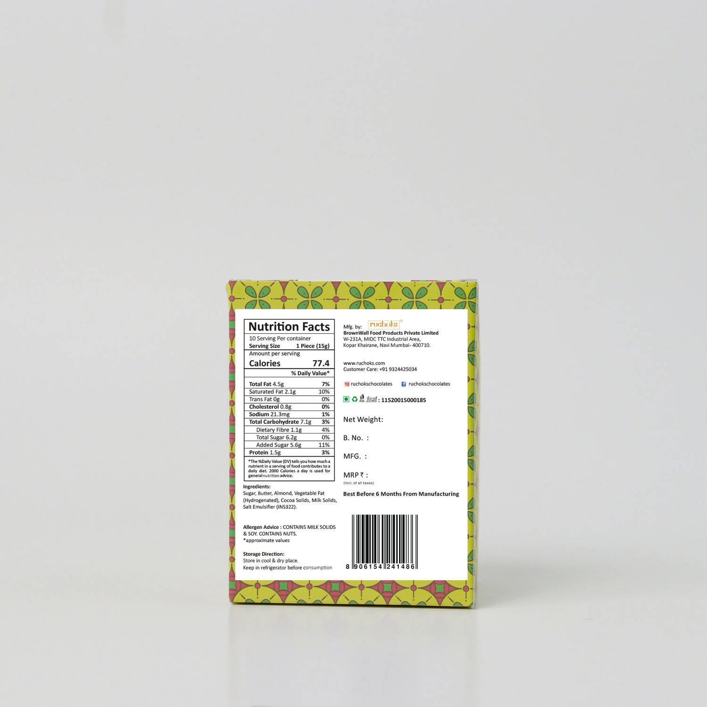 Dibha Ruchoks - Almond Praline Chocolate - Swadesiicart