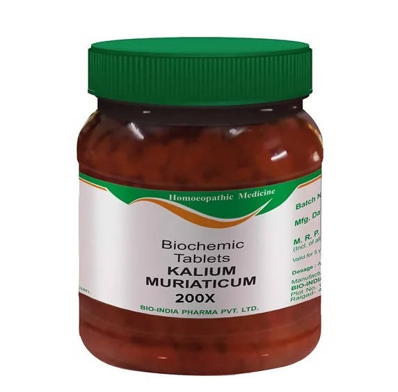 Bio India Homeopathy Kalium Muriaticum Biochemic Tablets | Swadesiicart