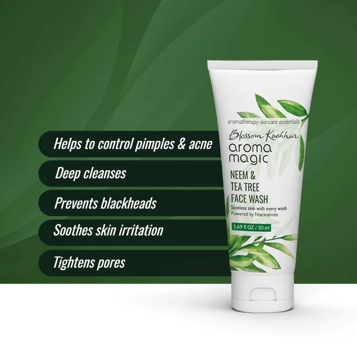 Blossom Kochhar Aroma Magic Neem & Tea Tree Face Wash - Swadesiicart