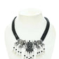 Mominos Fashion Johar Kamal Silver-Plated Brass Finish Elephant Desgin Choker For Women (Black) | Swadesiicart