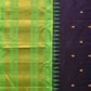Green and Blue Gadwal Silk Handloom Saree with Mango Pallu Design - Global Threads | Swadesiicart