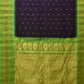 Green and Blue Gadwal Silk Handloom Saree with Mango Pallu Design - Global Threads | Swadesiicart