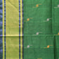 Green and Olive Uppada Silk Handloom Saree with Buta Design - Global Threads | Swadesiicart