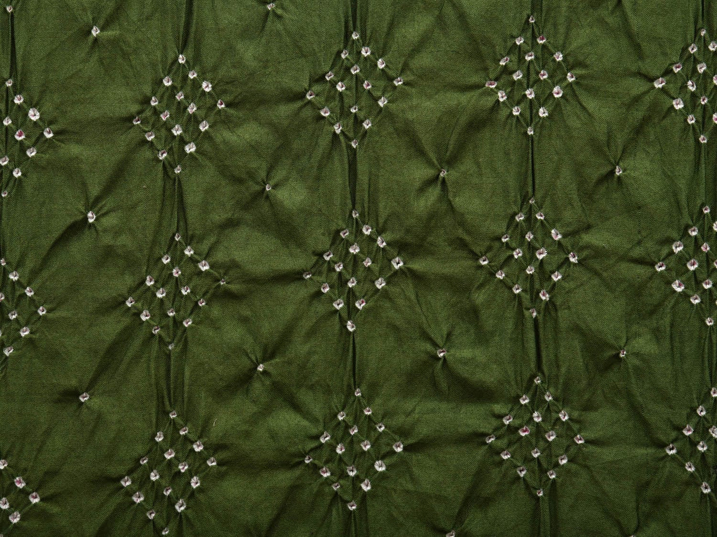 Green Bandhani Silk Handloom Stole with Mango Design - Global Threads | Swadesiicart
