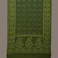 Green Bandhani Silk Handloom Stole with Mango Design - Global Threads | Swadesiicart
