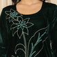 Yufta Green Embroidered Velvet Co-Ord Set - Swadesiicart