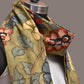 Green Kalamkari Hand Painted Cotton Stole with Floral Design - Global Threads | Swadesiicart