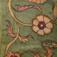 Green Kalamkari Hand Painted Tussar Cotton Handloom Saree with Floral Design - Global Threads | Swadesiicart