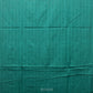 Green Khadi Cotton Handloom Saree with Jamdani Body Buta Design - Global Threads | Swadesiicart