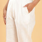 BohoJazz Green Fitted Top with Off-White Trousers Co-ord Set - Swadesiicart
