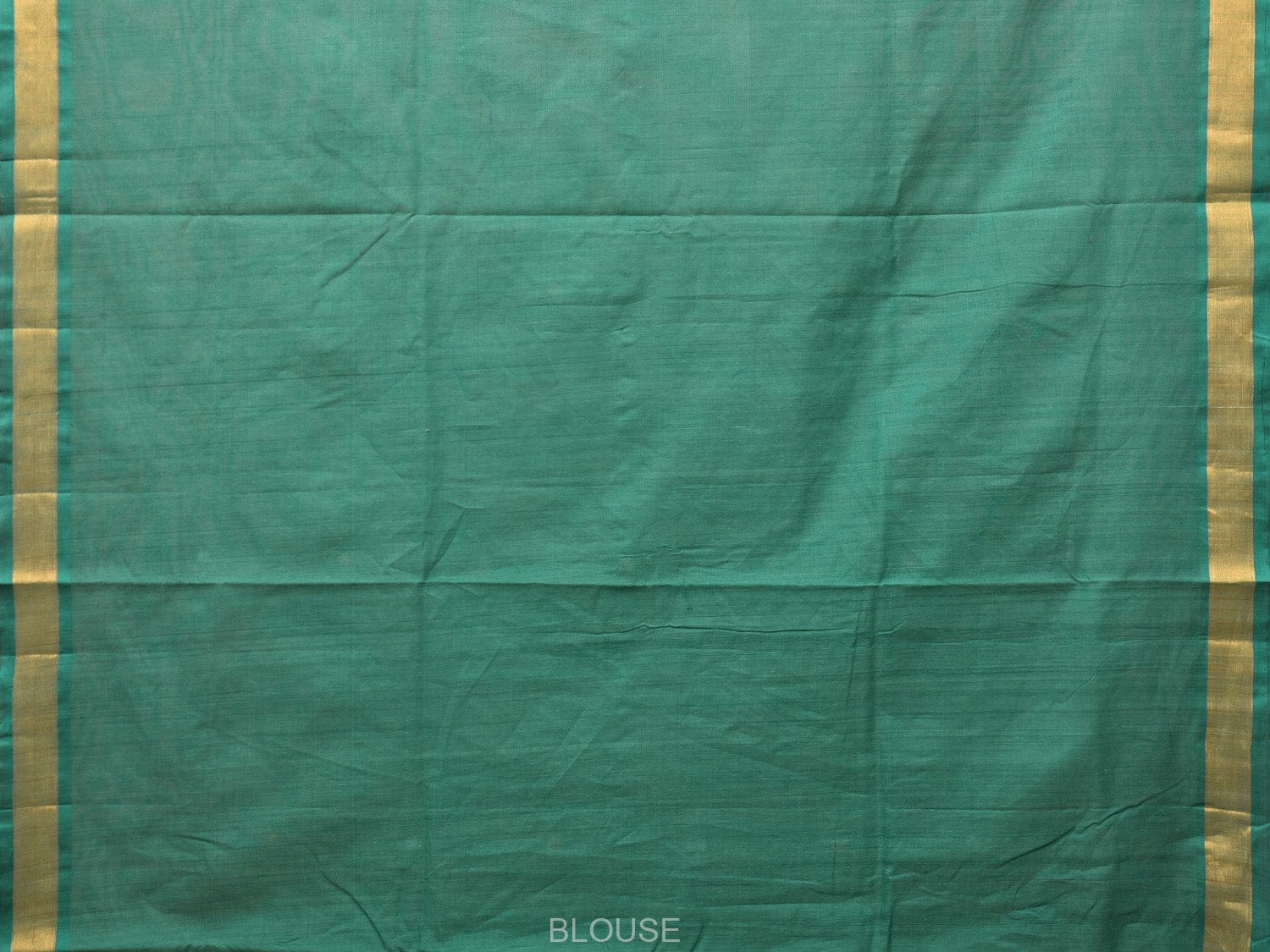Green Uppada Cotton Handloom Saree with Grill Pallu Design - Global Threads | Swadesiicart