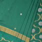 Green Uppada Cotton Handloom Saree with Grill Pallu Design - Global Threads | Swadesiicart