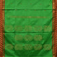 Green Uppada Silk Handloom Saree with Border Design - Global Threads | Swadesiicart