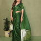 Anaita Green Zari Weaving Work Satin Silk Saree With Blouse