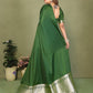 Anaita Green Zari Weaving Work Satin Silk Saree With Blouse